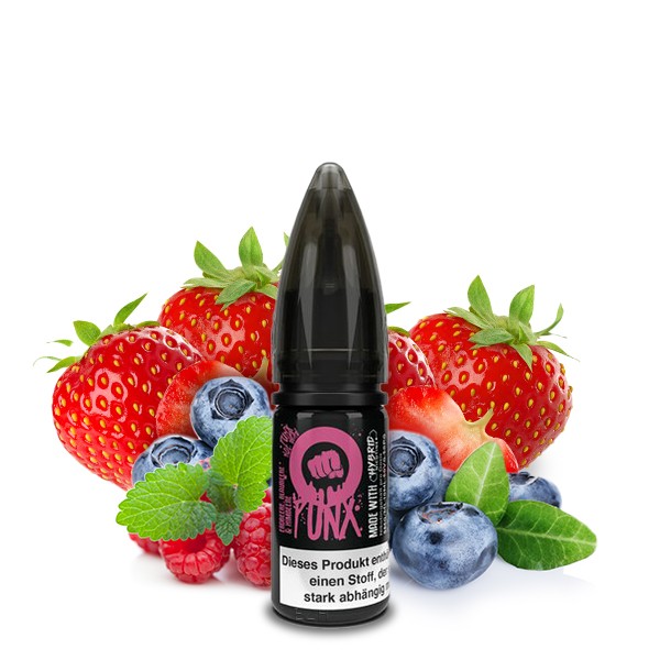 Riot Squad Punx Strawberry, Raspberry & Blueberry Nikotinsalz Liquid 10ml