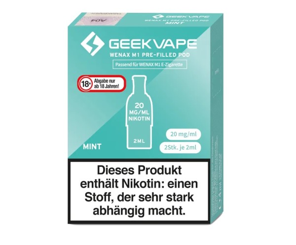 Geekvape Wenax M1 Pod (2 Stück pro Packung) Mint