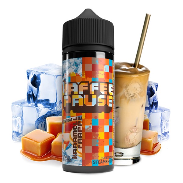 Kaffeepause by Steamshots Karamell Frappé Ice Aroma 10ml