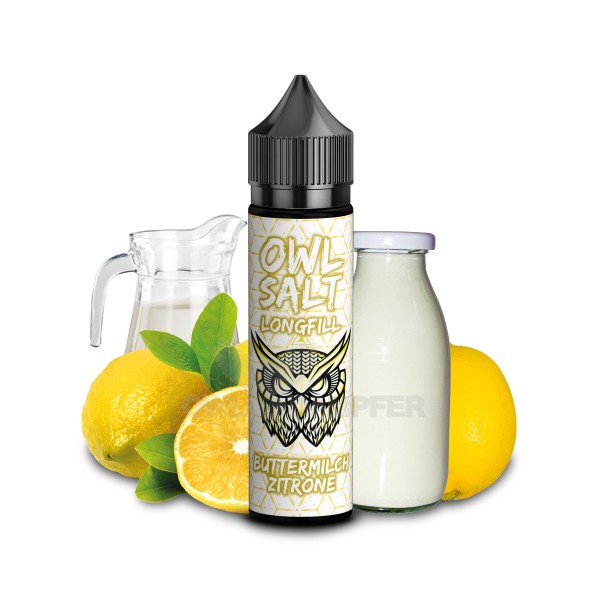 OWL Salt Buttermilch Zitrone 10ml Longfill Aroma